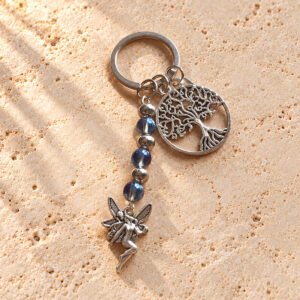 Porte-clés en Quartz Bleuté – Les Pierres de Lily