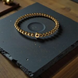 Bracelet en Hématite – Couleur Or