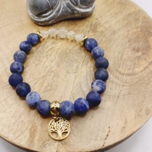 Bracelet en Sodalite & Citrine