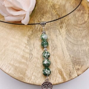 Collier en Agate Arbre