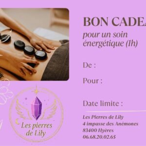 Carte cadeau pour un soin énergétique (1H)