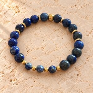 Bracelet en Lapis d’Azur (Lapis-Lazuli)