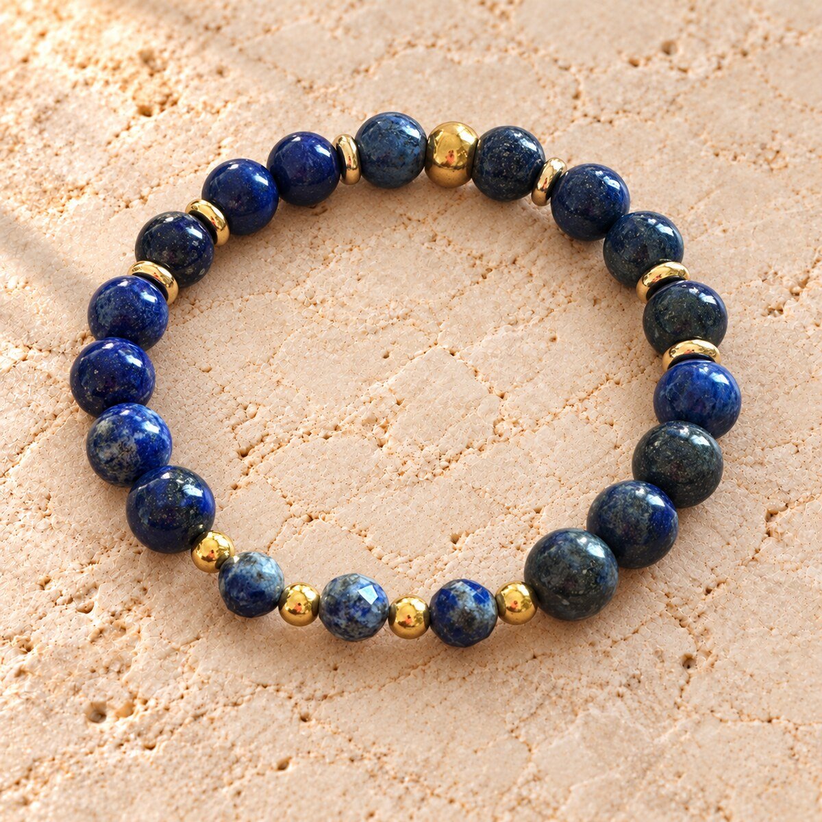 Bracelet en Lapis d’Azur (Lapis-Lazuli)