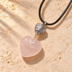 Collier en Quartz Rose