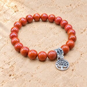 Bracelet en Jaspe Rouge
